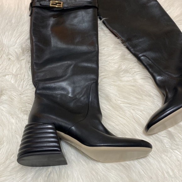 Fendi Buckle detail Block heel Knee high boots size 36EU‎ - Picture 4 of 12